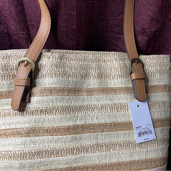 Sonoma Tan Stripe Tote Bag - Picture 8 of 8